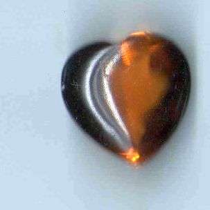 AA 13 ct Cut Madeira Citrine Gemstone Heart