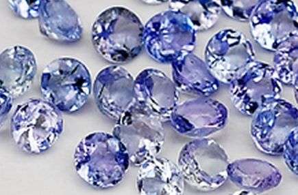 Tanzanite Lot 1.5 mm- 2mm Rounds  Pieces  Light Blue 40+ peices 2 cts total