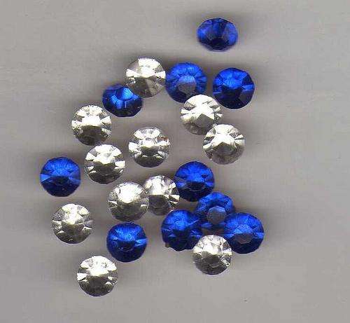 Lot CZ Simulated Gems Sapphire and Diamonds 20 Pieces in Lot 3mm 3.42 ct