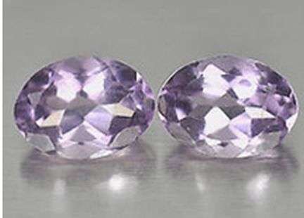 A Grade Amethyst Pair 11.93 ct 15mmx11mm