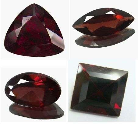 AA Grade Garnet Lot Mix 2.63 ct Four Pieces