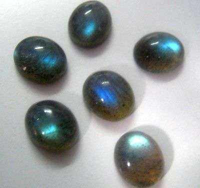 7X9 MM Oval Lot Of 6 Pieces Natural Labradorite Cabochon AA Quality. 18 cts