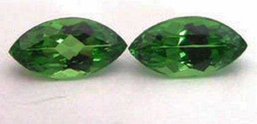 AA Grade Tsavorite Garnet Marquise Pair 0.44 ct 5mmx3mm