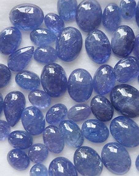 Tanzanite Lot Cabs 35 ct 10 Piece Mix ( Free shipping)