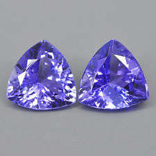 Tanzanite AA grade trillion pair 1.17cts total 5 mm