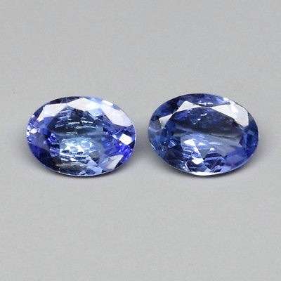 AA Grade Tanzanite Oval Pair 0.95 ct 5mmx3mm