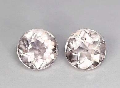A Grade Round Pair Morganite 1.30 ct 5 mm
