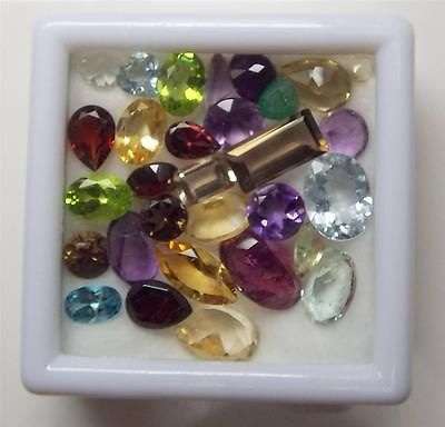 AA Grade Mixed Gemstone Lot 25 cts Supreme Gem Lot
