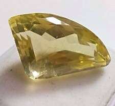 Green Lemon Quartz AA Grade Fancy Cut Trillion 1.84 ct  10mmx8mm