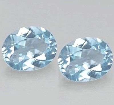 A Grade Oval Sky Blue Topaz  1.79 ct  6 mm x 4 mm