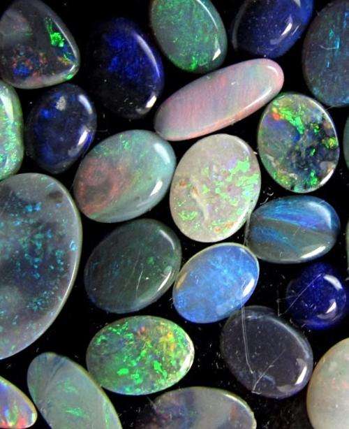 Australian Black Opal Lot Mix 6.85 ct seven pieces