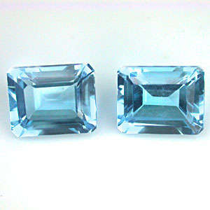 Stunning Certified AA Grade Sky Blue Topaz Pair 4.41 ct