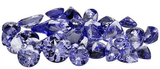 2 ct  mixed tanzanite Lot 20-25 pieces per lot AA grade