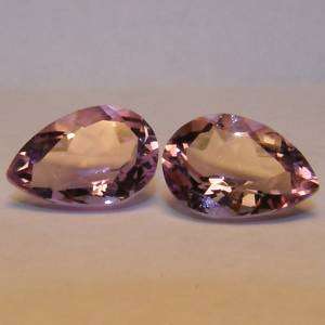 Two  Certified Top AA  Ametrine 6.66 ct Cut  Pear