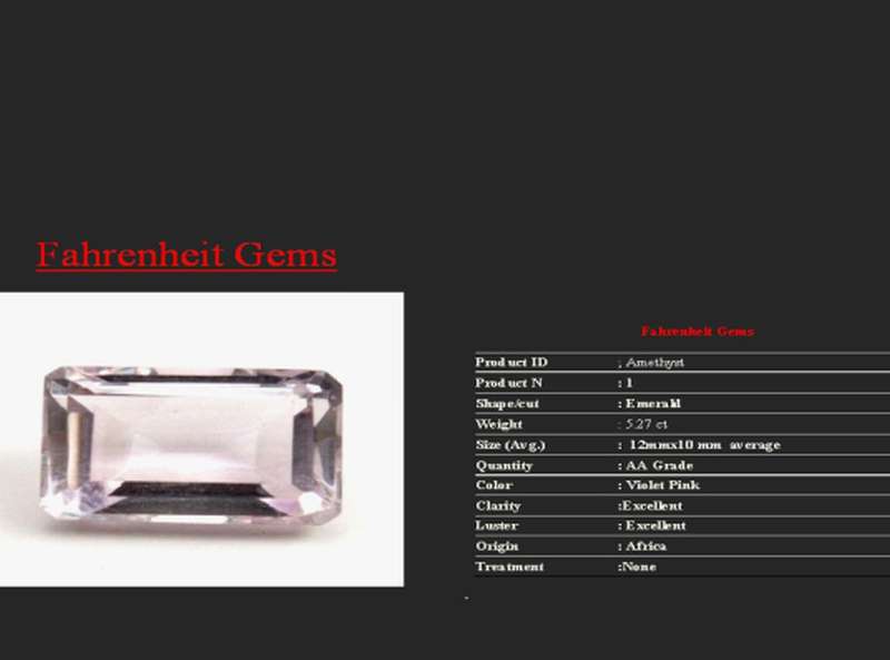 AA Grade Amethysts 5.27 ct 12mmx10mm
