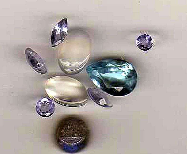 Gemstone Lot AA Grade, Mix ,Moonstone Labdorite ,Topaz , Tanzanite ( Total 2.80 ct )