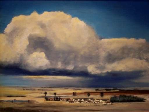 Appeal For Help by Artist - Grassland Dwellers 60x45cm unframed