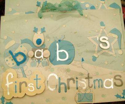 4 x Baby Boy Gift Bags - My 1st Christmas. Postage R 45