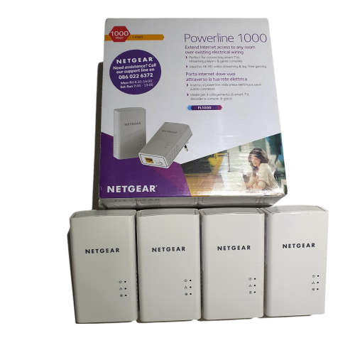 Netgear N.PL1000-100PES Powerline 1000 with 1-Gigabit Ethernet port - 6 UNITS