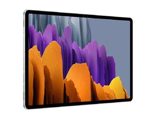 Samsung Galaxy Tab S7+ 12.4` (T970) WiFi Tablet - Mystic Silver with Case and Keyboard