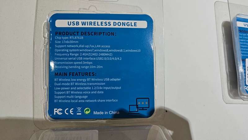 Bluetooth 5.0 USB Dongle Double Pack