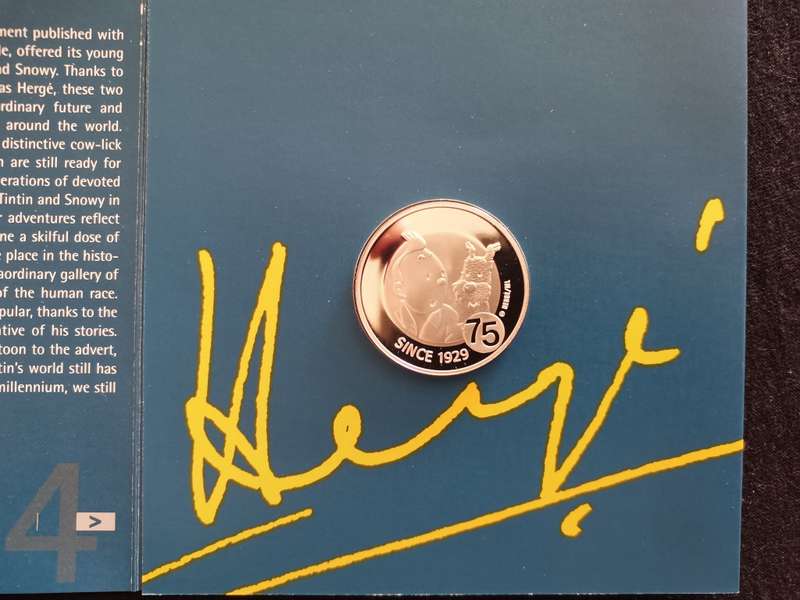 10 Euros TinTin 75 Year Anniversary Silver Coin