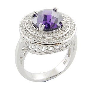***** FREE SHIPPING**** 925 Sterling Silver Amethyst/Garnet/Aquamarine/Black CZ - Rings New
