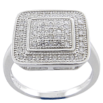 BEST SELLER! 925 Sterling Silver Micro Setting White CZ RING *MOST REASONABLE INTERNATIONAL SHIPPING