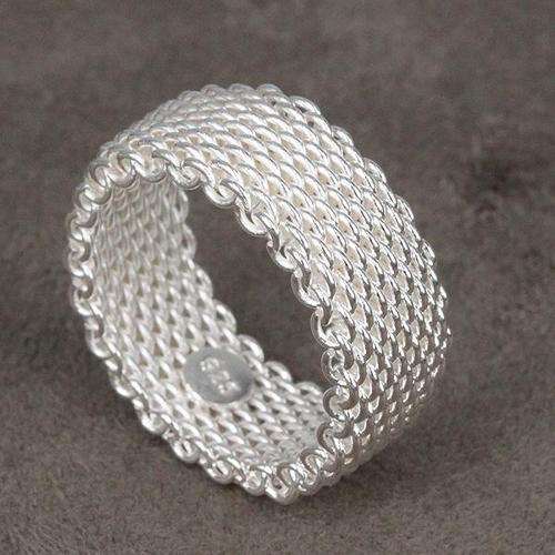 STUNNING SILVER RING, STAMP 925 WIDTH 18.1mm . THIS ITEM IS ABSOLUTELY BEAUTIFUL!