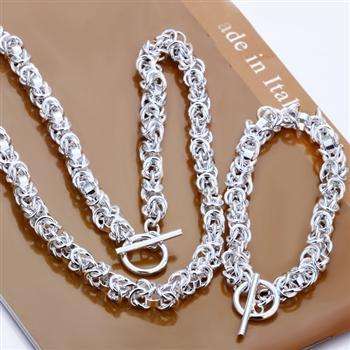 NECKLACE AND BRACELET SILVER 925 STAMPED ... ONCE IN A LIFETIME BARGAIN - NEVER EVER BEFORE!!!!!