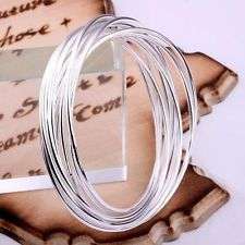 STERLING SILVER 925 STAMPED 8 X BANGLES .... NEVER BEFORE!