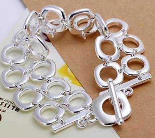 PROMISE TO IMPRESS YOU!! STERLING SILVER 925 STAMPED LINK BRACELET .... NEVER BEFORE FOR R1-00!!!!