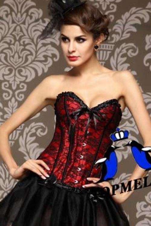 GUARANTEED IMPRESSIVE CORSET -CC01 Hot sexy costume Lace up Bones Corset. ABSOLUTELY BEAUTIFUL LOOK!