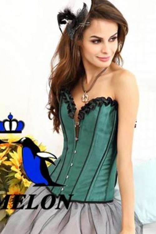GUARANTEED IMPRESSIVE CORSET -CC01 Hot sexy costume Lace up Bones Corset. ABSOLUTELY BEAUTIFUL LOOK!