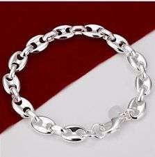 PROMISE TO IMPRESS YOU!! STERLING SILVER 925 STAMPED  LINK  BRACELET .... NEW STOCK!!!!