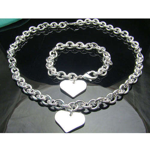 PLEASE LOOK!! B191 Hot Rolo Chain Necklace and bracelet NEVER BEFORE FOR R1-00!!!!