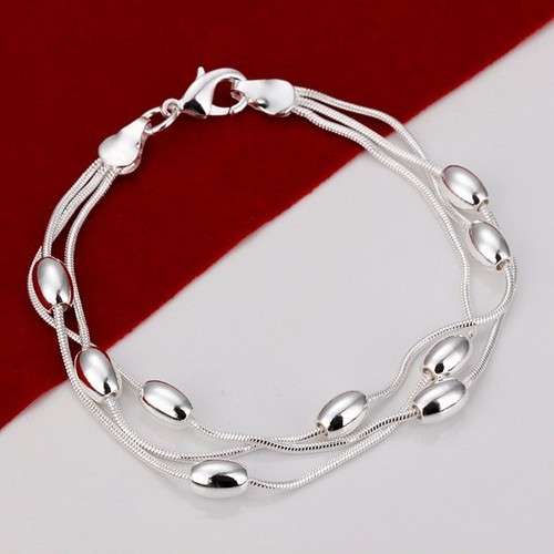 OPEN AND LOOK! ! LINK SILVER BRACELET STAMPED 925. BEAUTIFUL! NEVER BEFORE FOR R1-00!!!!
