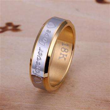 MOST IMPRESSIVE MEN TITANIUM COUPLE LOVE FOREVER RINGS - NEW!