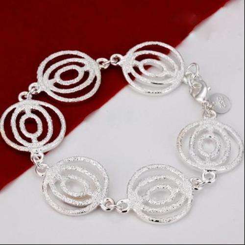 NEW STOCK... PLEASE LOOK!! IMPRESSIVE SILVER LINK BRACELET STAMPED 925--  NEVER BEFORE FOR R1-00!!!!