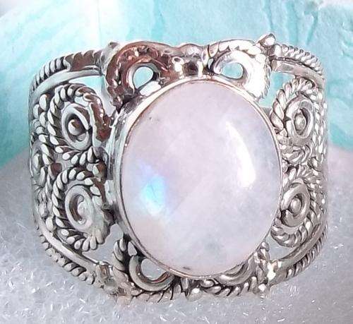 WoW! Absolutely SA SHIPPING! Beautiful! VERY beautiful Moonstone 925 STERLING SILVER RING.IN STOCK!
