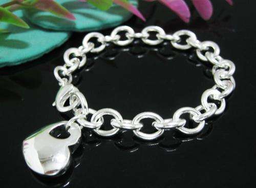 NEW! DOUBLE LINK SILVER BRACELET STAMPED 925. BEAUTIFUL! OPTION TO ADD NECKLACE FOR FREE SHIPPING!