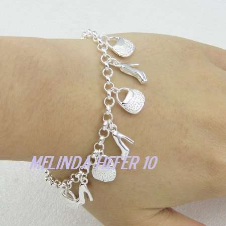 Sterling SILVER 925 CHARM BRACELET - ABSOLUTELY BEAUTIFUL - PERFECT GIFT!!!!