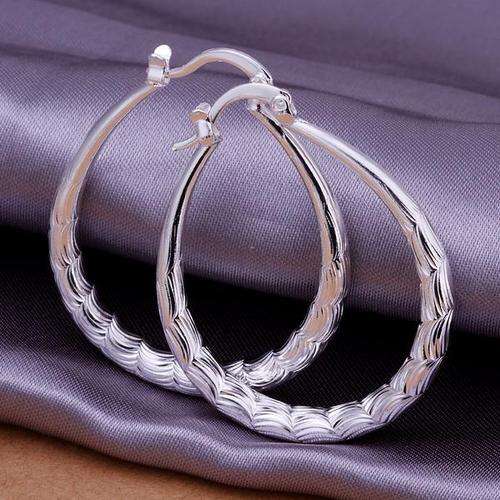 Sterling SILVER 925 stamped Impressive Detailed Hoops! - ABSOLUTELY BEAUTIFUL - PERFECT GIFT!!!!