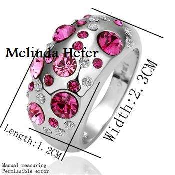 BEST OFFER!!!!- IMPRESSIVE SWAROVSKI ELEMENT RING .. A MUST!  LOOK AT THIS RING!!!!