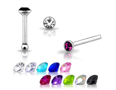 THIS IS A ABSOLUTELY MUST BID! SOLID 925 SILVER - A SET OF 20 NOSE STUDS! NEVER BEFORE ON R1 AUCTION