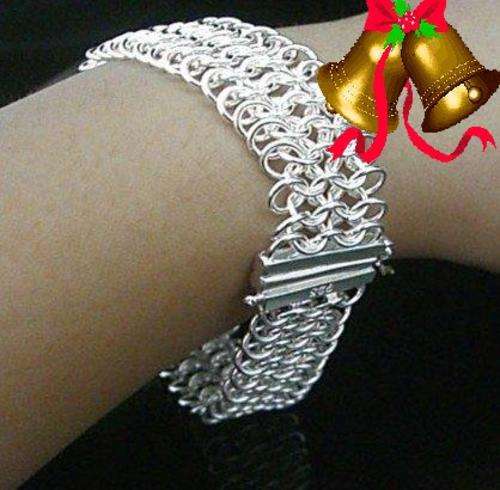 NEW STOCK... PLEASE LOOK!! IMPRESSIVE SILVER BRACELET!925 SILVER STAMP NEVER BEFORE FOR R1-00!!!!