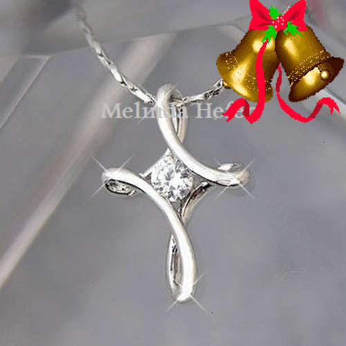 Sterling SILVER 925 CROSS PENDANT NECKLACE - ABSOLUTELY BEAUTIFUL - PERFECT GIFT!!!!