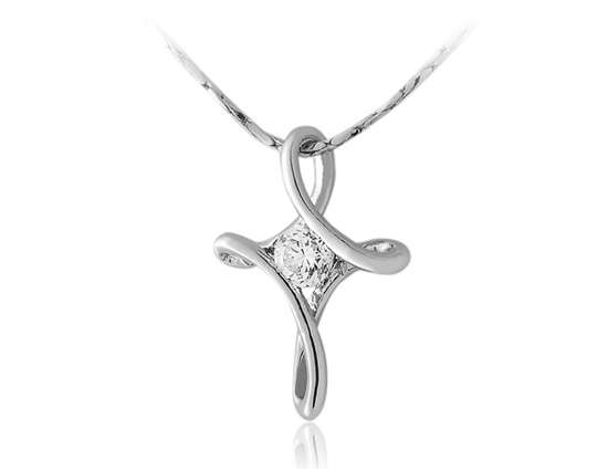 WOW!!! IMPRESSIVE SILVER ZIRCON NECKLACE!! MUST BID! FIRST TIME ON R1 AUCTION!!!!