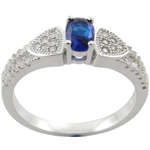 LOOK AT THIS RING!!! SOLID 925 AQUA MICRO SETTING RING! FIRST TIME ON R1 AUCTION! ADD EARRINGS!