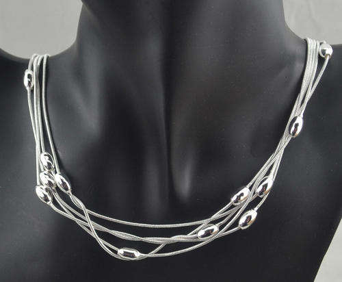 NEW! IMPRESSIVE NECKLACE 925 STERLING SILVER STAMPED NEVER BEFORE FOR R1(OPTION TO PURCHASE BRACELET